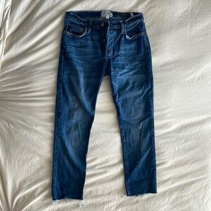 Current/Elliott cropped straight leg denim